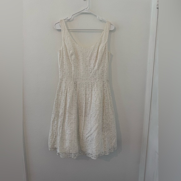 Lilly Pulitzer Posey Resort White Daisy Lane Lace Sleeveless Dress NWT 8